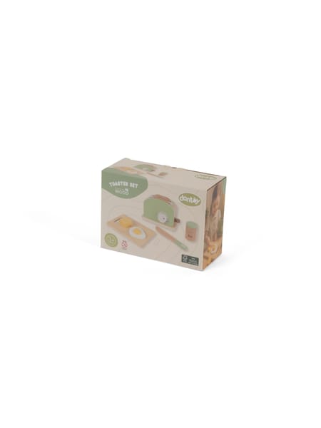 Toaster Set Wood In Gift Box 9 Pcs